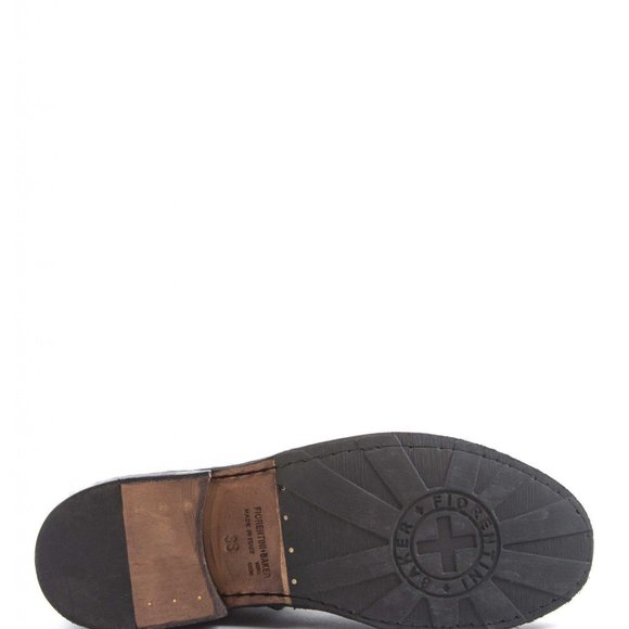 Fiorentini Baker Men Black Distressed Leather Lace Up Boots Italy Size US 9 - Picture 11 of 11